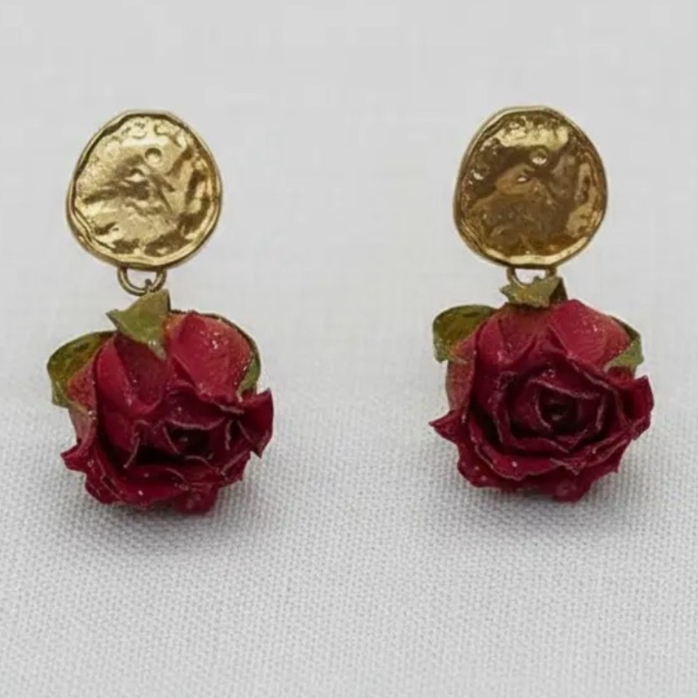 Eternal Rose Drop Earrings (1215)